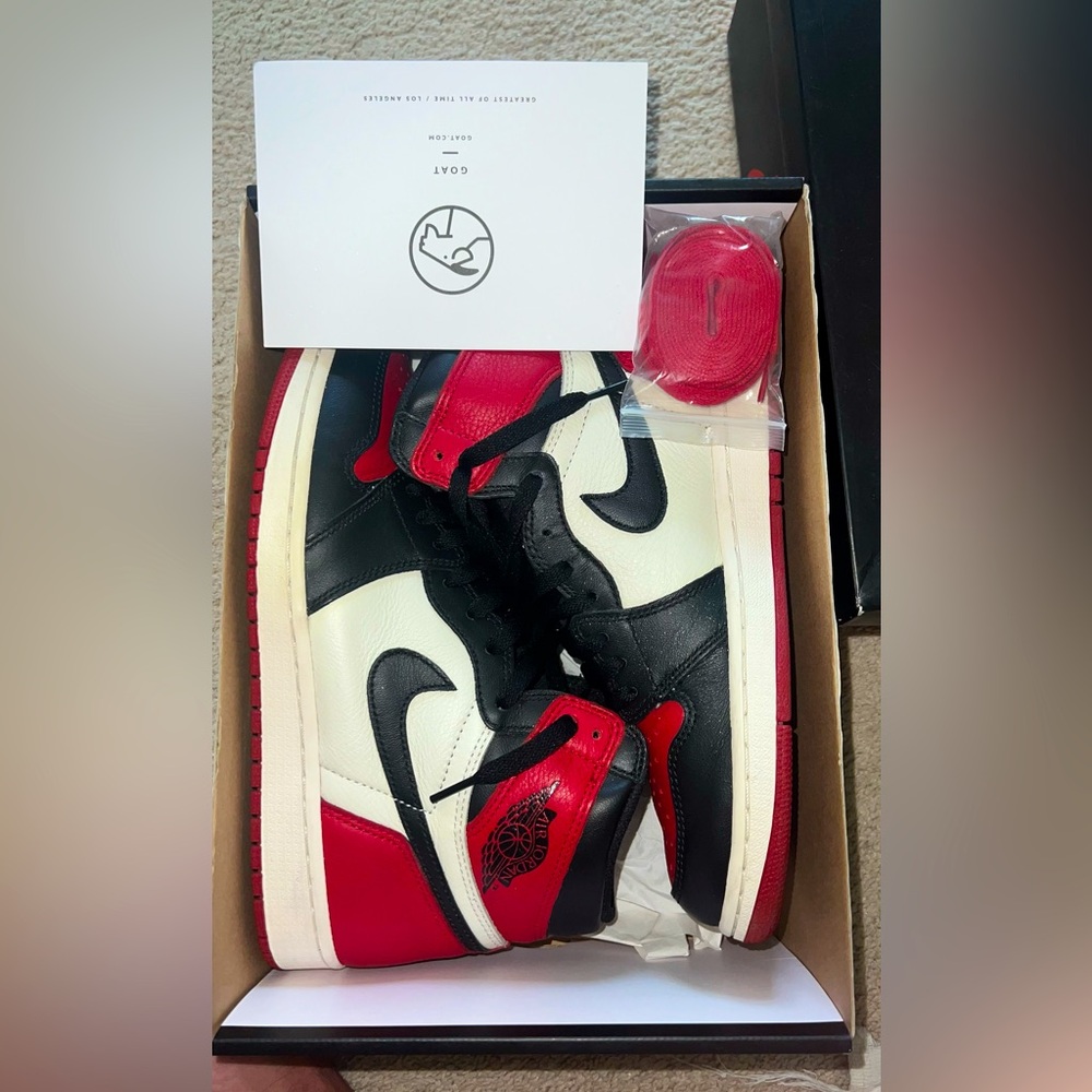 Jordan 1 bred toe